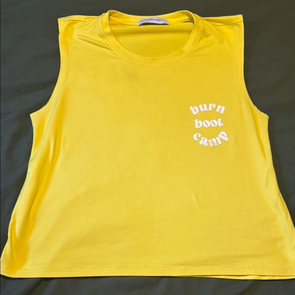 Yellow Burn Boot Camp Tank Top